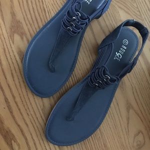 Blue sandals